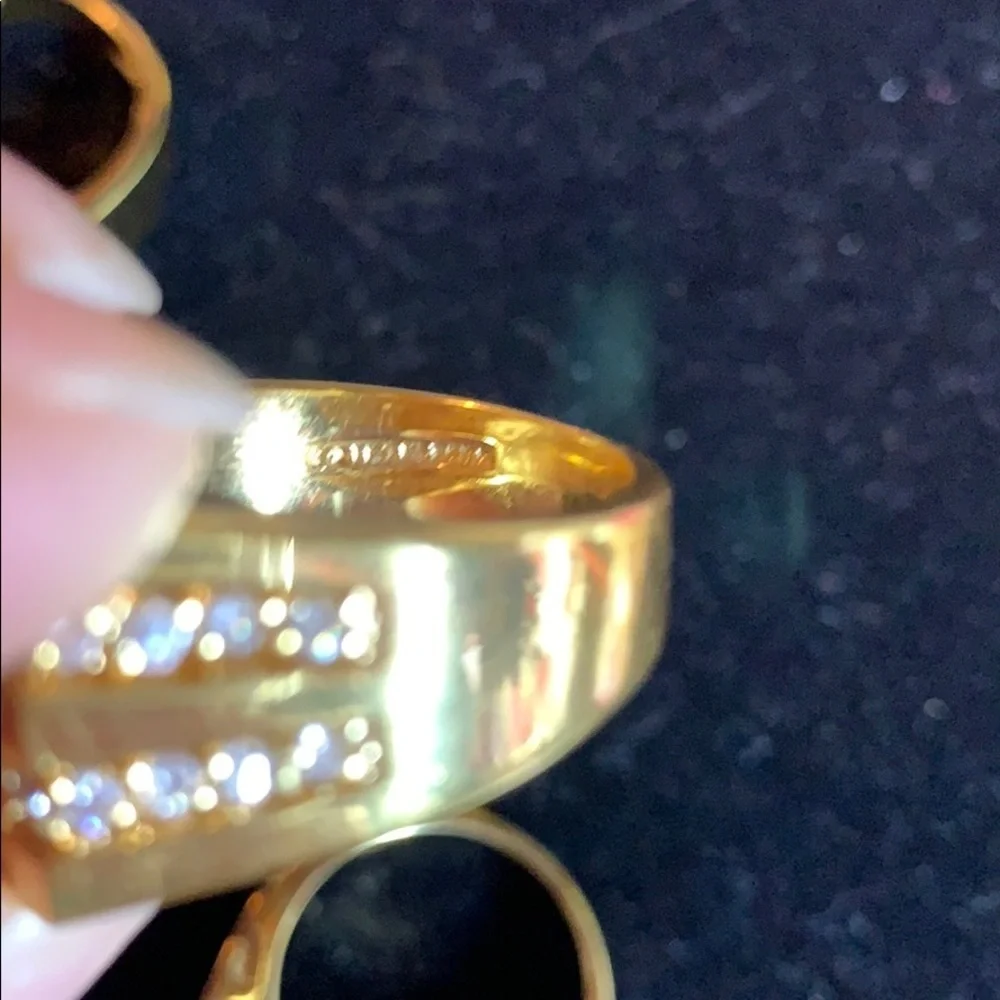 Costume CZ Golden Color Statement Rings - WOW!!!!